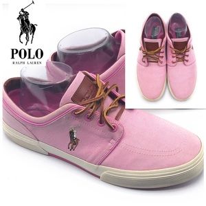 Men Polo Ralph Lauren VAUGHN Sneakers  Pink Sz9.5